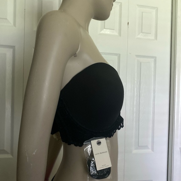 Lucky Brand Full Figure Convertible Strapless Bra Removeable Straps Wire sze 40C - Picture 3 of 16